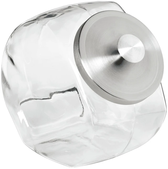 Main image of Anchor Hocking Silver Glass with Lid Penny Candy Glass Jar, A Practical Choice for Pantry Jar Storage and Display