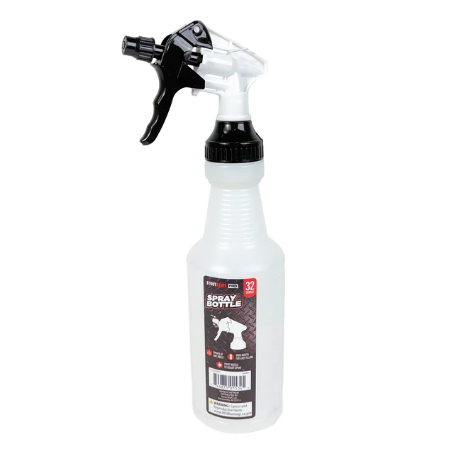 Alt view image 6 of 6 - (3 pack) Stout Stuff Plastic Wide Mouth Empty Spray Bottle, Holds 32oz
