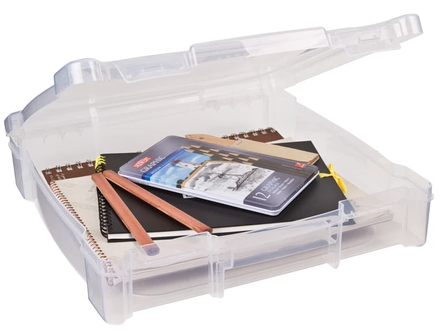 Alt view image 2 of 6 - Flambeau Essentials, 26912AE, Scrapbook Box, Craft and Hobby Storage Box, Clear, 12 inches, Plastic