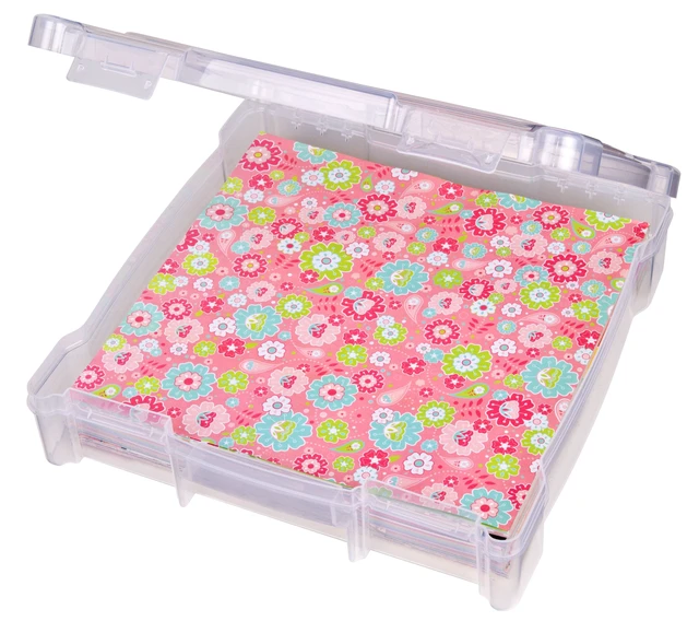 Alt view image 4 of 6 - Flambeau Essentials, 26912AE, Scrapbook Box, Craft and Hobby Storage Box, Clear, 12 inches, Plastic