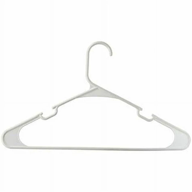 Alt view image 3 of 6 - Mainstays Plastic Clothes Hangers, White, 50-Count