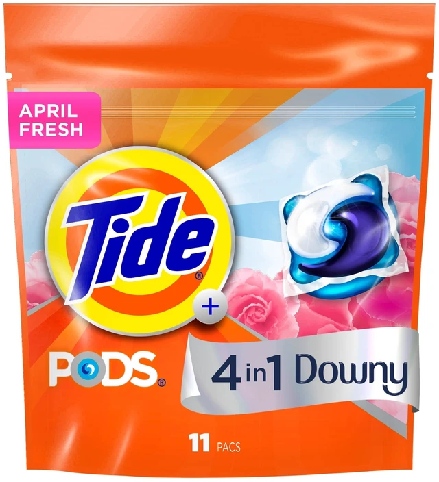 Main image of Tide PODS Laundry Detergent Pacs with a Touch of Downy Freshness, 3X Cleaning Power, 11 Count