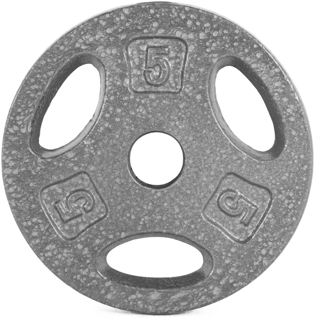 Main image of CAP Barbell Standard 1-Inch Cast Iron Weightlifting Plate, 5 lbs, Single