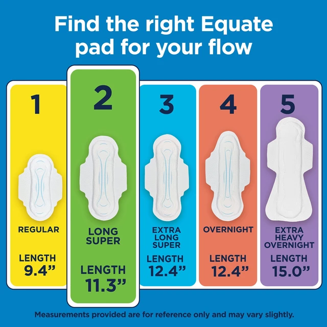 Alt view image 3 of 5 - Equate Maxi Pads with Flexi-Wings, Long Super Absorbency, Size 2, 42 Count