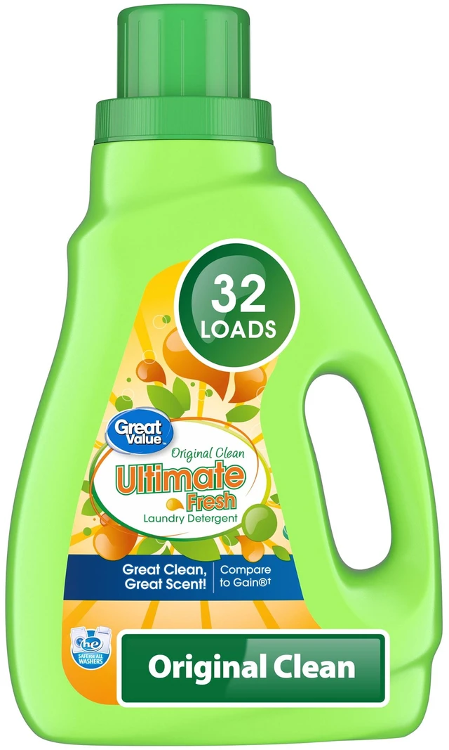 Main image of Great Value Ultimate Fresh Laundry Detergent, Original Clean, 46 fl oz, 32 Loads