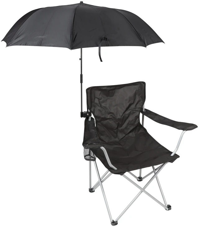 Alt view image 3 of 6 - Ozark Trail Chair Umbrella with Universal Clamp, Adult, Black