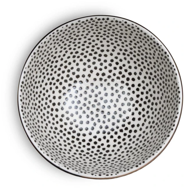 Main image of Thyme & Table Dot Collection Bowl, Black and White
