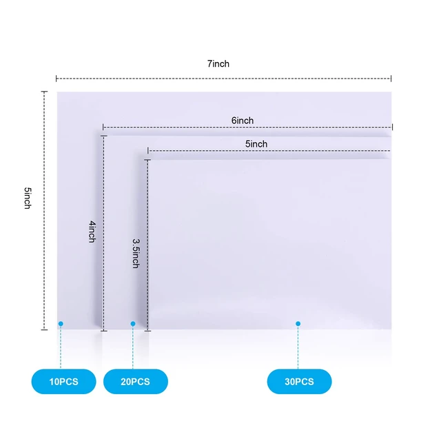 Alt view image 5 of 6 - Nuanchu 3.5 x 5", 4 x 6", 5 x 7" Photo Paper Glossy 60 Sheets