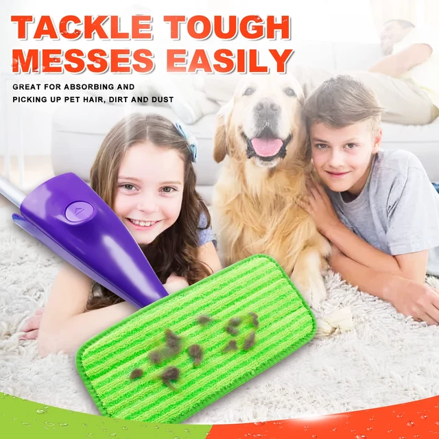 Alt view image 3 of 6 - Reusable Mop Pads Compatible with Swiffer Wet Jet Mop Wet Pads Refills