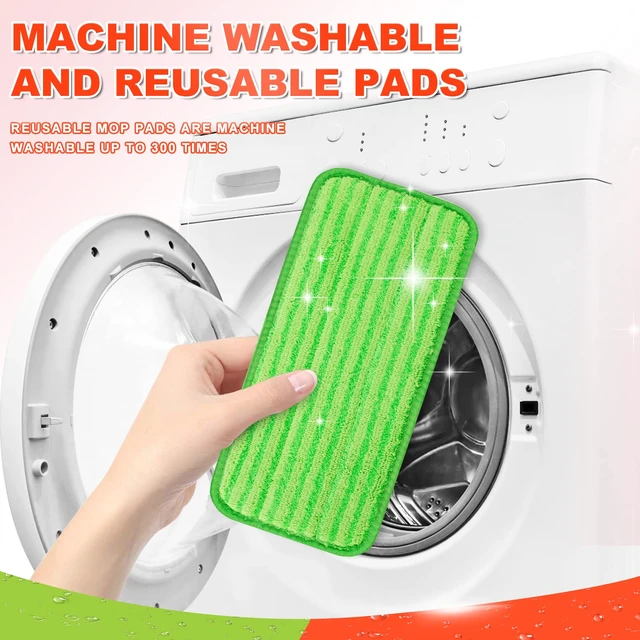 Alt view image 4 of 6 - Reusable Mop Pads Compatible with Swiffer Wet Jet Mop Wet Pads Refills