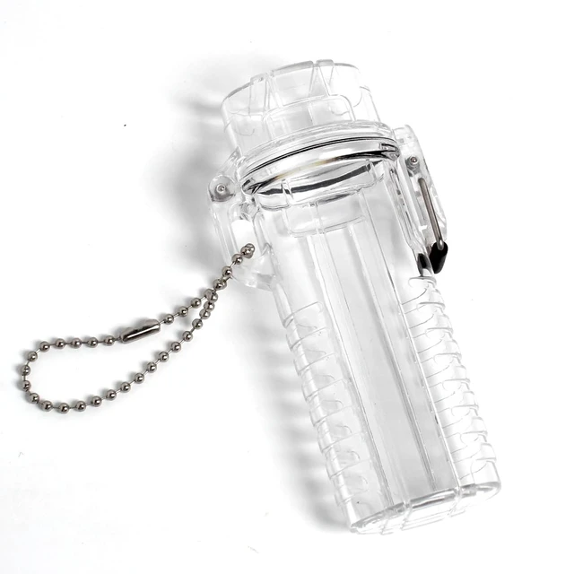 Alt view image 3 of 6 - HUMWE Outdoor EDC Waterproof Transparent Cigarette Case, 4 Capacity, for Regular/King Size 85mm Cigarettes Box Holder (Mini)
