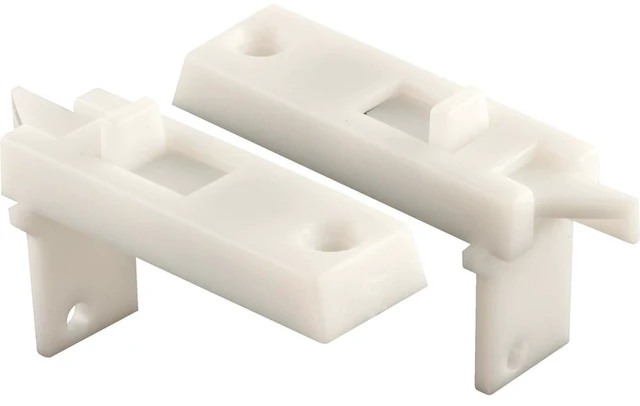 Main image of Prime-Line F 2642 Vinyl Spring-Loaded Replacement Window Tilt Latch Pair, 1-11/16 Hole Center, White (1 Pair)