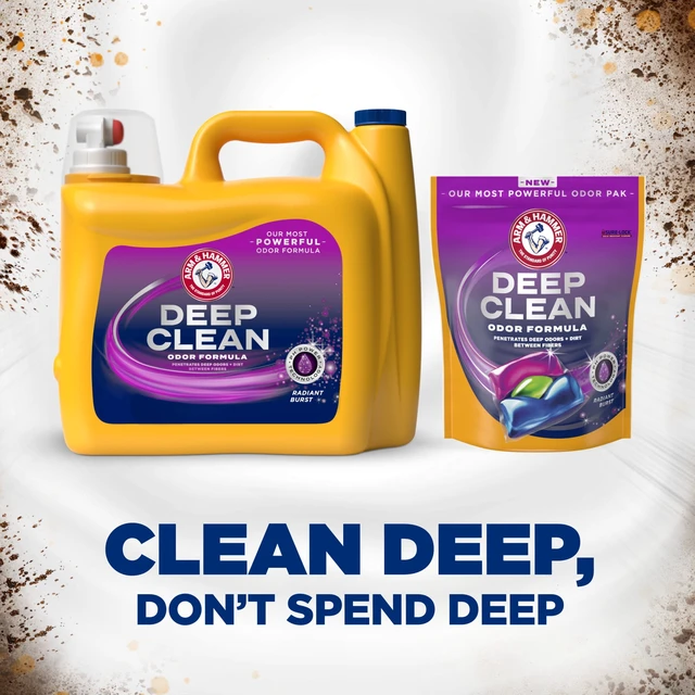 Alt view image 5 of 5 - ARM & HAMMER Deep Clean Odor Formula Liquid Laundry Detergent, Radiant Burst, 150 Fl Oz