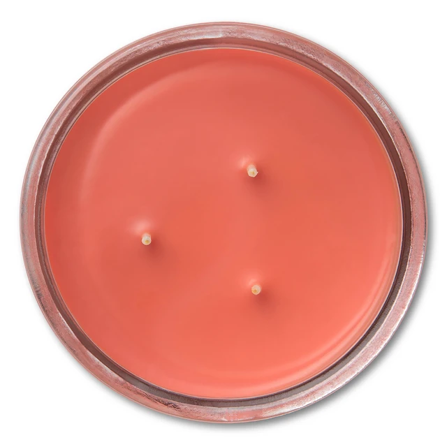 Alt view image 2 of 6 - (2 pack) Mainstays 3-Wick Scented Glass Jar Candle, Cranberry Mandarin, 11.5 oz