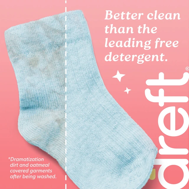 Alt view image 6 of 6 - Dreft Liquid Laundry Detergent for Family, Unscented Laundry Detergent, 42 fl oz, 32 Loads
