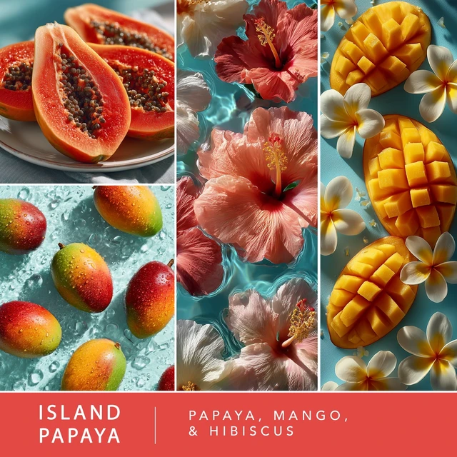 Alt view image 4 of 6 - (2 pack) Island Papaya Scented Wax Melts, ScentSationals, 2.5 oz