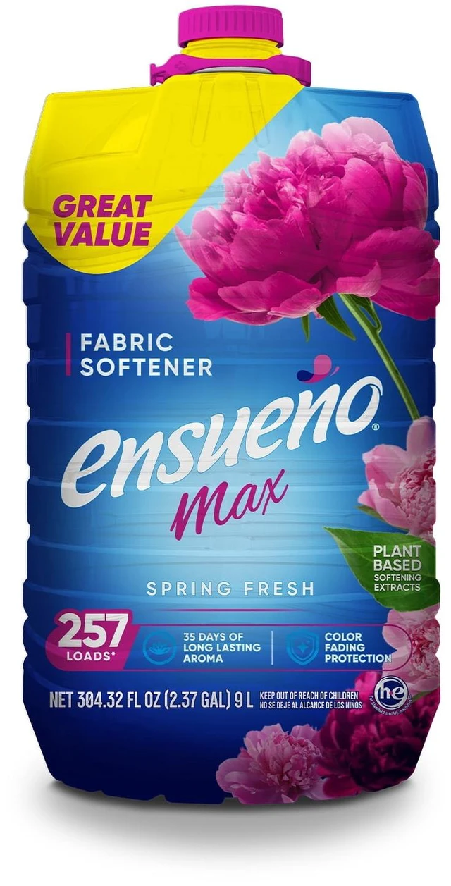 Main image of Ensueño Max Liquid Fabric Softener, Spring Fresh Scent, 300 Loads, 304 fl oz