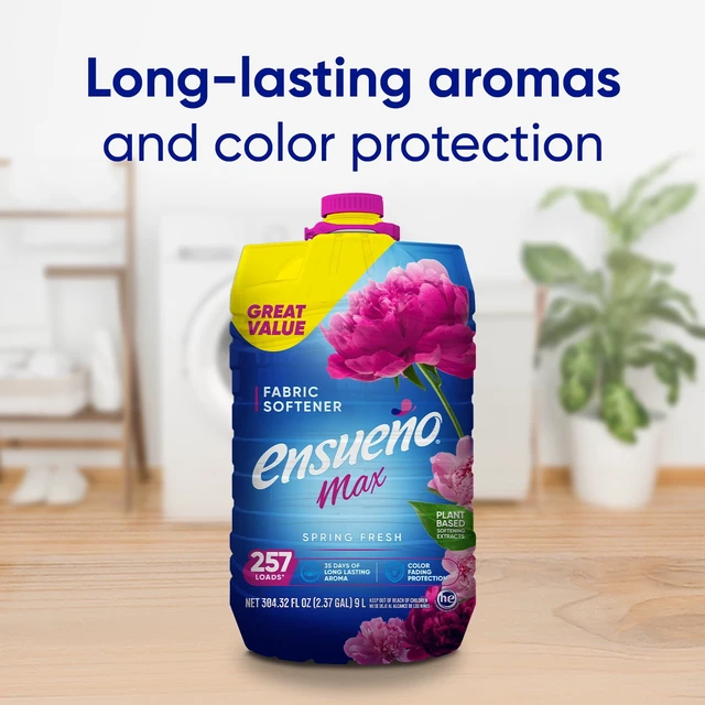 Alt view image 7 of 7 - Ensueño Max Liquid Fabric Softener, Spring Fresh Scent, 300 Loads, 304 fl oz