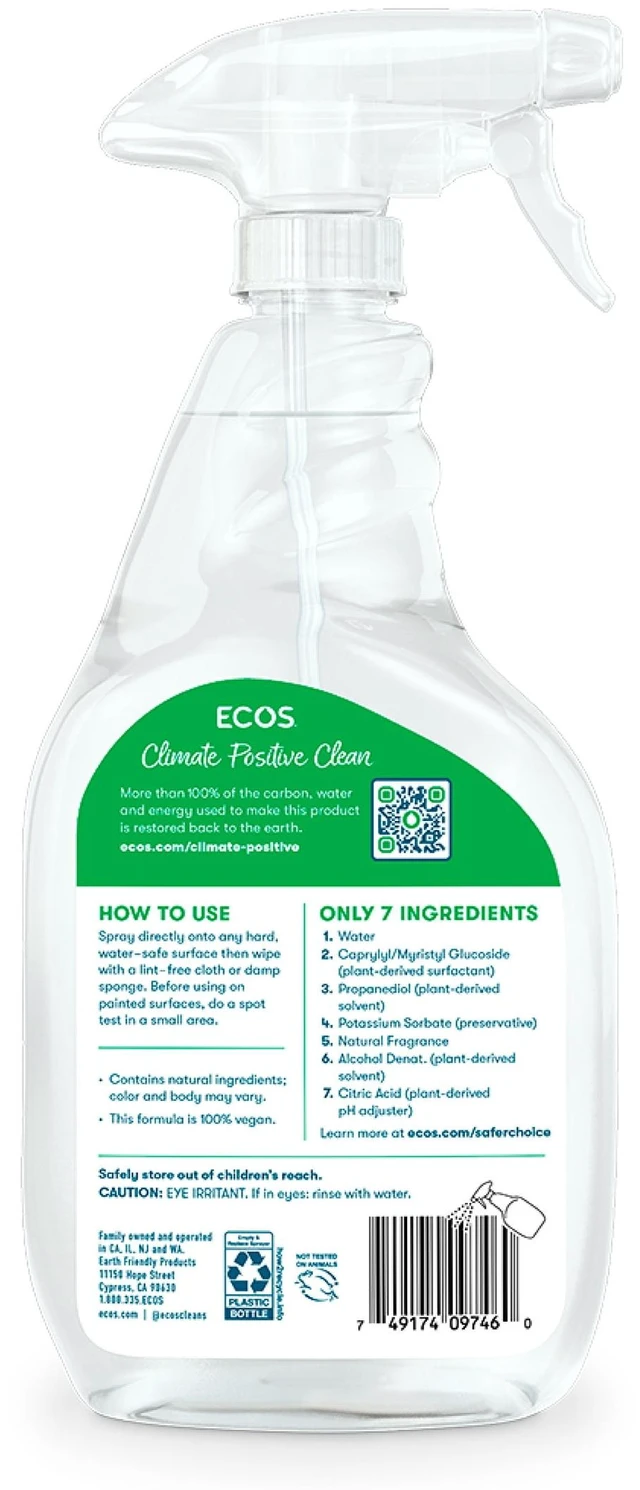 Alt view image 3 of 5 - ECOS Hypoallergenic All-Purpose Cleaner Spray, Parsley Scent, 22 fl oz