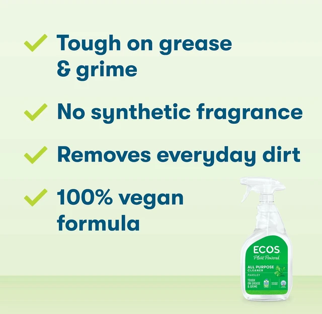 Alt view image 2 of 5 - ECOS Hypoallergenic All-Purpose Cleaner Spray, Parsley Scent, 22 fl oz