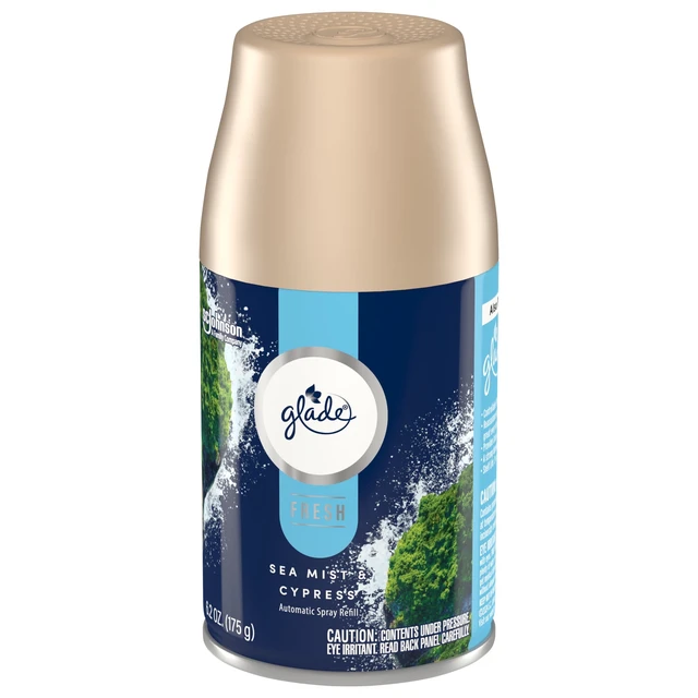 Alt view image 5 of 5 - Glade Automatic Spray Air Freshener Refills, Sea Mist & Cypress, Fresh Collection, 6.2 oz