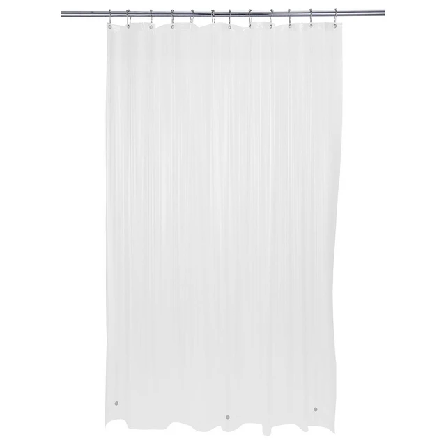 Alt view image 4 of 5 - Bath Bliss PVC Shower Liner in Clear