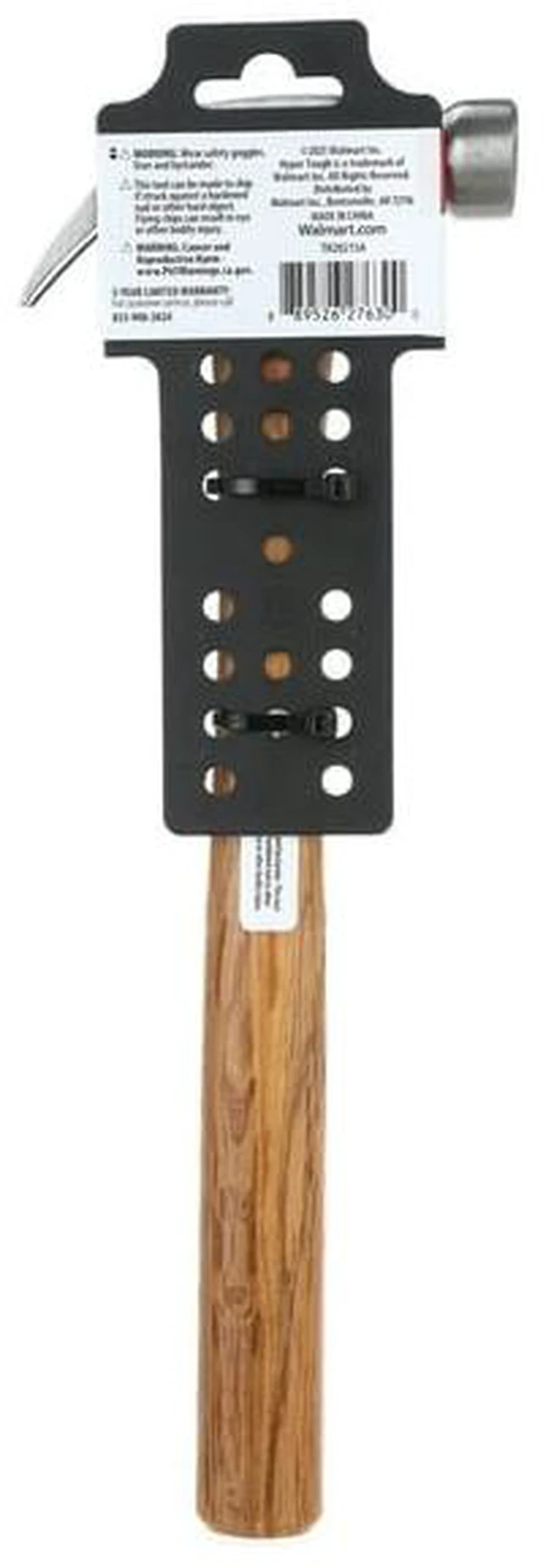 Alt view image 4 of 4 - Hyper Tough 7oz Wood Handle Claw Hammer with Smooth Face