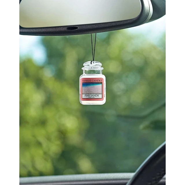 Alt view image 4 of 5 - Yankee Candle Car Jar Ultimate Pink Sands Scent, Hanging Car Air Freshener, 1 Count