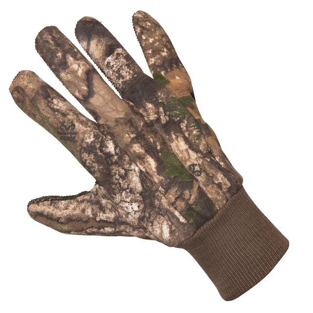 Alt view image 6 of 7 - Realtree APX Men's Jersey Hunting Gloves