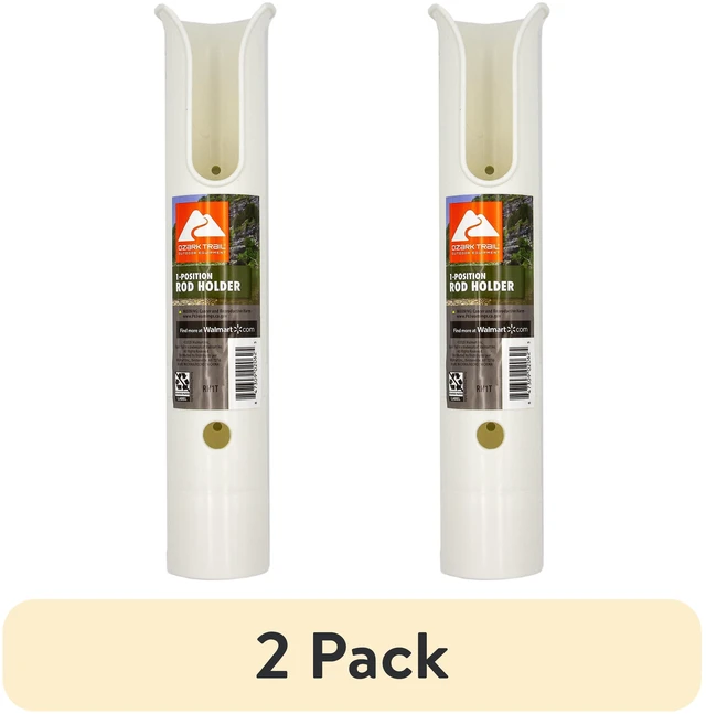 Main image of (2 pack) Ozark Trail Side Mount Plastic Marine Fishing Rod Holder