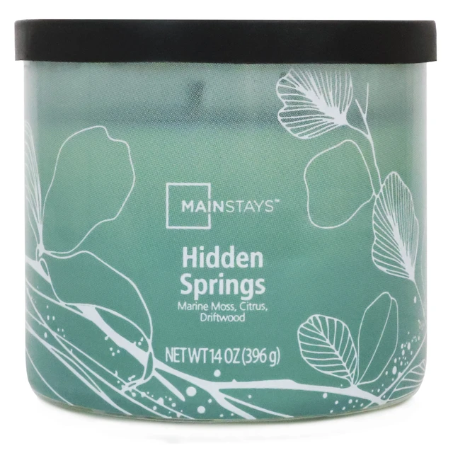 Alt view image 2 of 6 - Mainstays 3-Wick Ombre Wrap Hidden Springs Candle, 14-Ounce