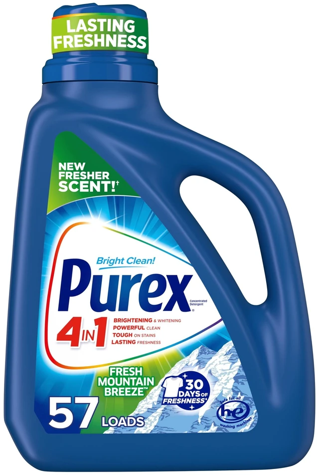 Main image of Purex Fresh Mountain Breeze Liquid Laundry Detergent, 75 fl oz, 57 Loads