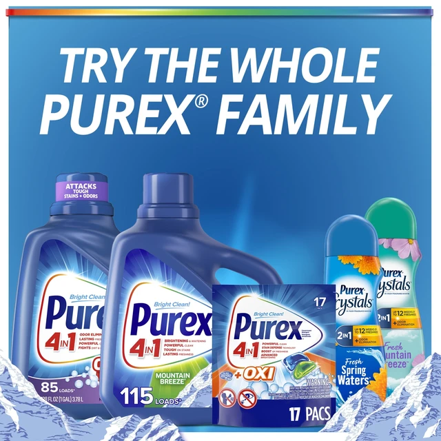 Alt view image 3 of 6 - Purex Fresh Mountain Breeze Liquid Laundry Detergent, 75 fl oz, 57 Loads