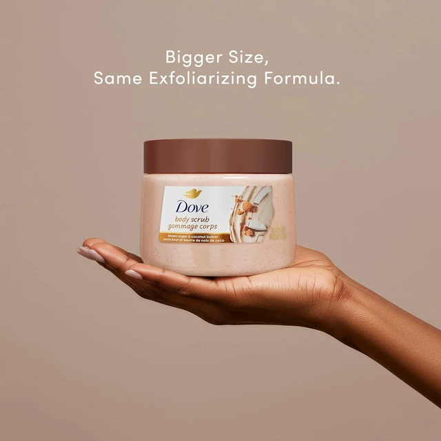 Alt view image 6 of 6 - Dove Exfoliating Body Scrub, Brown Sugar & Coconut Butter, 15 oz