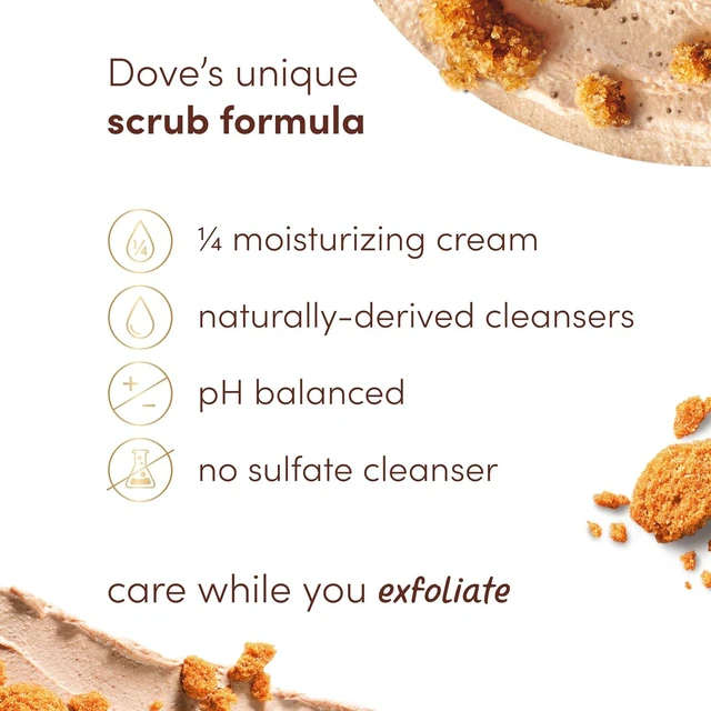 Alt view image 4 of 6 - Dove Exfoliating Body Scrub, Brown Sugar & Coconut Butter, 15 oz