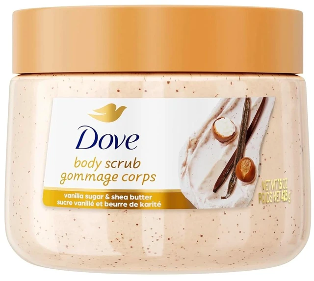 Main image of Dove Exfoliating Body Scrub Vanilla Sugar & Shea Butter, 15 oz