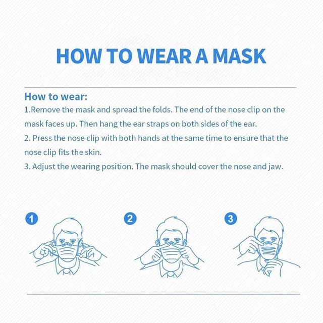 Alt view image 5 of 6 - 100Pcs Black Disposable Face Mask,3 Ply Masks with Soft Ear loops