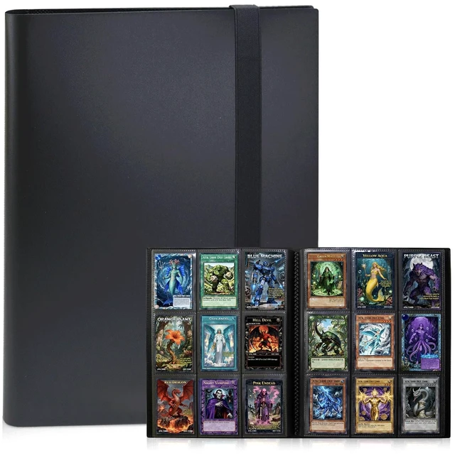 Main image of Trading Card Binder 9 Pocket, 360 Card Binder with Side-Loading Sleeves