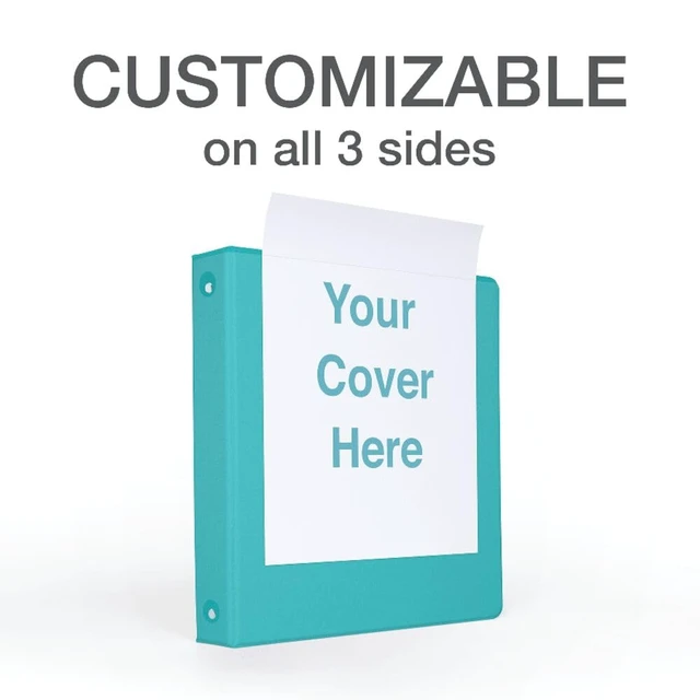 Alt view image 4 of 6 - Cardinal 3 Ring Binders, Binders for School and Office, Durable 1.5 Inch, Round Rings, Holds 350 Sheets, ClearVue Presentation View, Non-Stick, Assorted Bright Colors, 4 Pack (79553)