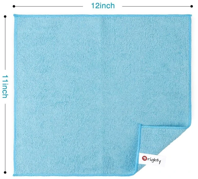 Alt view image 2 of 6 - Orighty Microfiber Cleaning Cloth, Cleaning Rags, 12 Pack, 12x11 in
