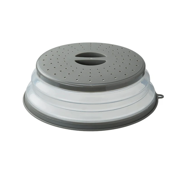 Main image of Collapsible Silicone Microwave Food Cover Splatter Guard 10.5 Inch