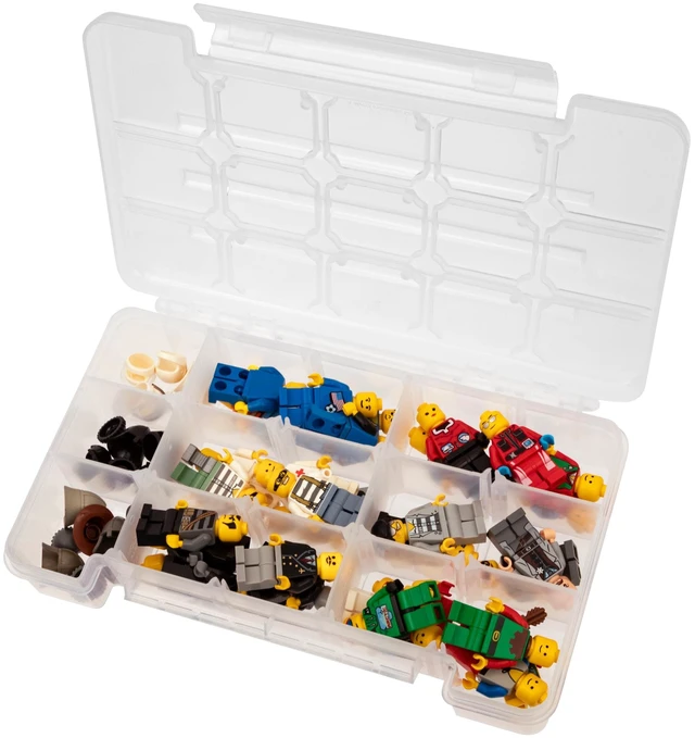 Main image of Akro-Mils 05705 Plastic Portable Parts Storage Case for Hardware and Crafts with Hinged Lid and 4 Adjustable Dividers, (8-3/8-Inch x 5-Inch x 1-5/8-Inch), Small, Clear