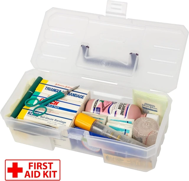 Alt view image 4 of 6 - Akro-Mils 12-Inch ProBox Plastic Art Supply, Hobby or Craft Storage Toolbox, Model 09912CLPUR, (12" x 5-1/2" x 4"), Clear