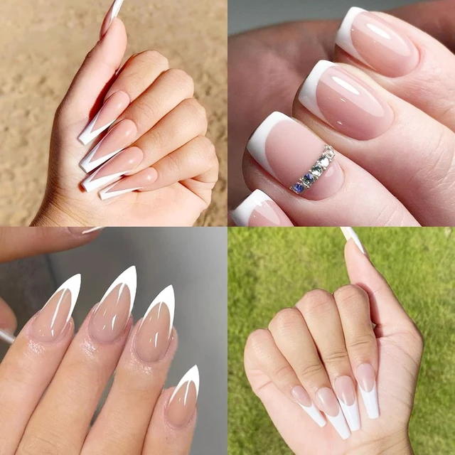 Alt view image 3 of 6 - winthrop 36 Sheets French Tip Nail Guide Stickers, French Manicure Strips