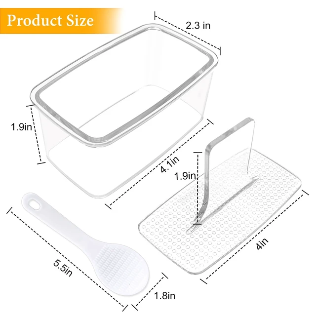 Alt view image 7 of 7 - 2PCS Clear Musubi Press Mold, Non-Stick Musubi Maker, BPA-Free Onigiri Mold Sushi Press for Hawaiian Musubi Home DIY (with 2 Rice Ladles)