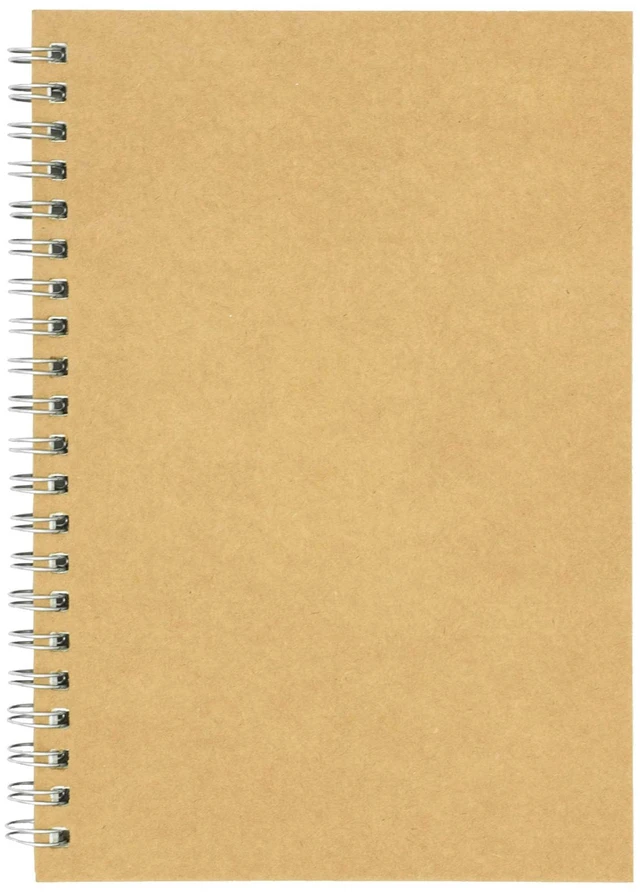 Main image of DSTELIN Soft Cover Spiral Notebook Journal, Coofficer Blank Sketch Book Pad, Wirebound Memo Notepads Diary Notebook Planner with Unlined Paper, 100 Pages/ 50 Sheets, 7.5 "x 5.1" (Brown)