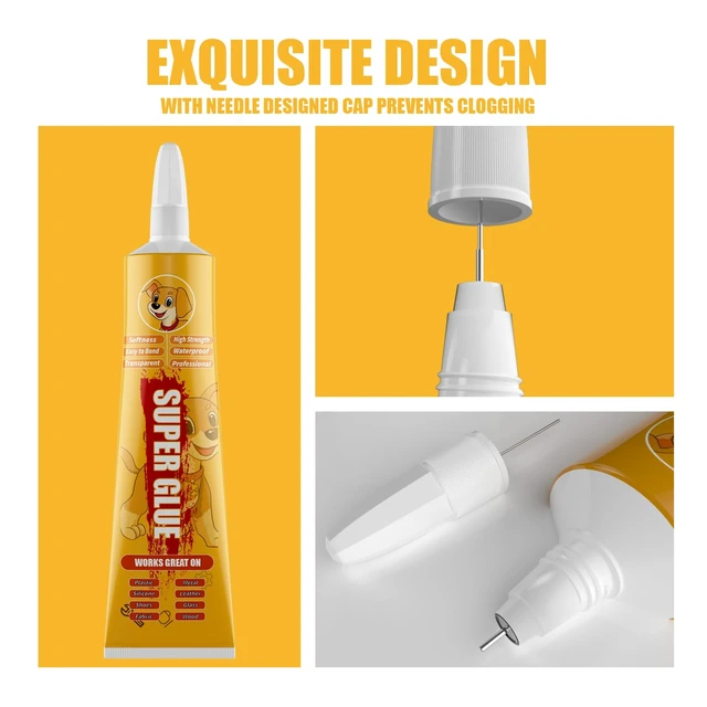 Alt view image 4 of 6 - HOLIKA Ceramic Glue, 60g, Clear, High Viscosity, Super Glue for Pottery, Porcelain, Glass, Plastic, Metal, Rubber, DIY Craft (CGN1, XG-007)