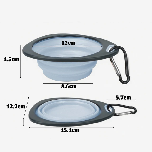 Alt view image 7 of 7 - Collapsible Dog Bowls,Portable Dog Water Bowl,Travel Dog Bowls