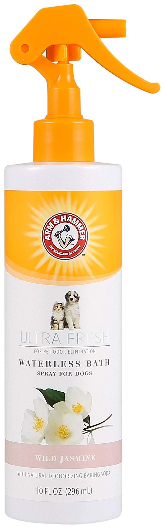 Main image of Arm & Hammer Ultra Fresh Waterless Dog Bath Spray, White Jasmine, 10 Fl Oz