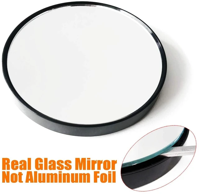 Alt view image 4 of 6 - TTSAM 10X Magnifying Makeup Mirror, Round Mirror 2 Suction Cups Facial Makeup Cosmetic Absorption Shaving Home Makeup Travel Essential(Diameter 3.46 inches)